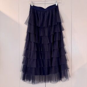 NEW Anthropologie Tulle Midi Skirt